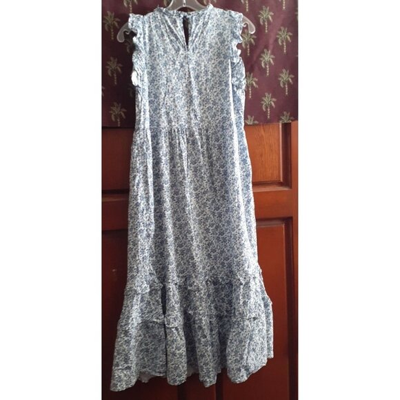 Coastal Cowgirl Boho Universal Thread Ruffled Cottagecore Floral Pockets Maxi S - Picture 5 of 11